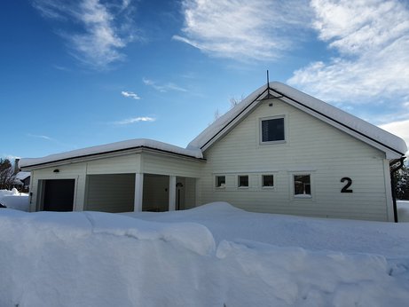Villa Norrland im Winter